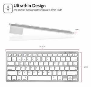 Caseflex Ultra Slim Wireless Bluetooth Keyboard image 2